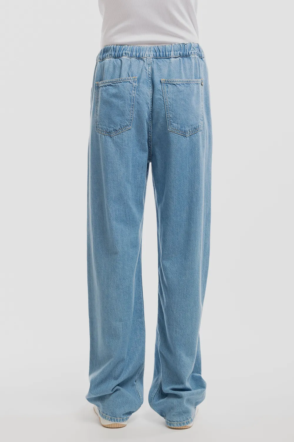 Teddy Smith P-Lily jeans fluido indigo chiaro donna