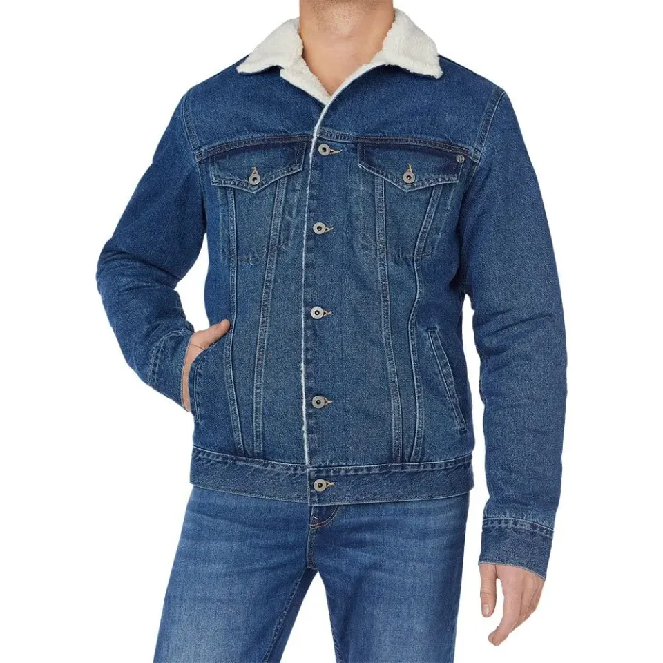 Pepe Jeans London Pinner Dlx giacca jeans uomo blu denim