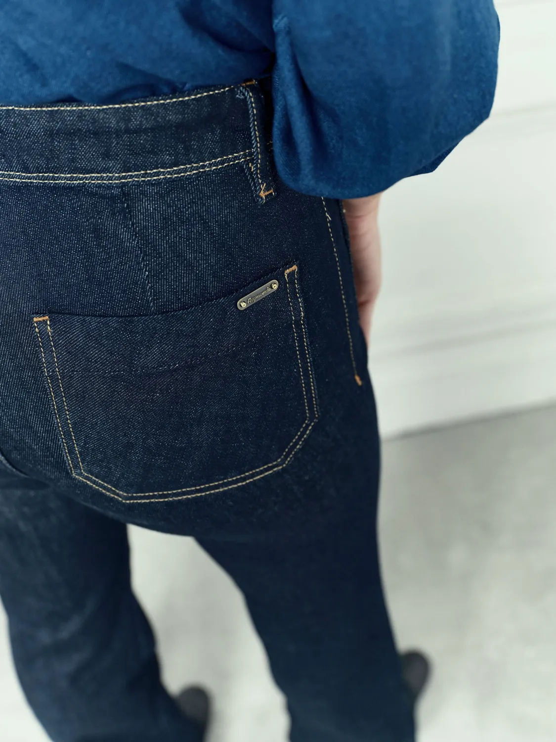 Acquaverde Charlotte jeans bootcut Brut vita media