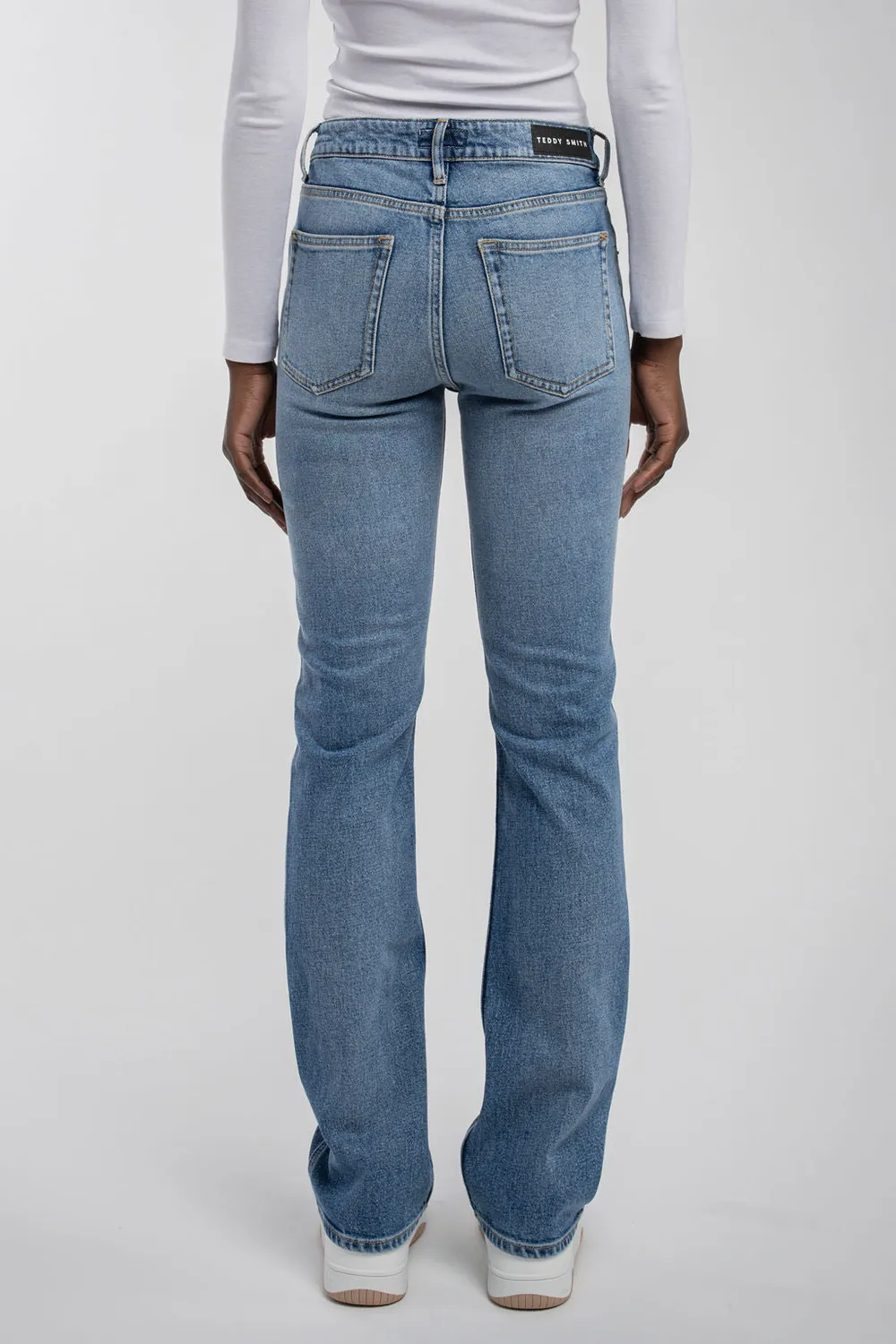Teddy Smith P-Candy Straight jeans dritto vintage donna