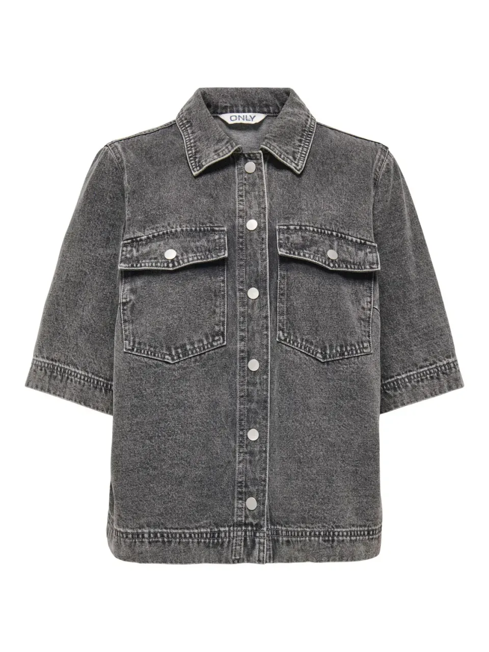 ONLY Onlbelle camicia jeans donna S denim scuro classica