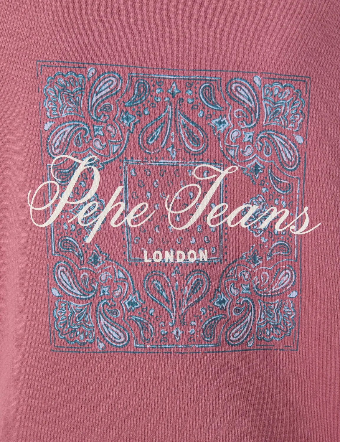 Pepe Jeans W Bandana Sweat Felpa Donna Girocollo Stampa