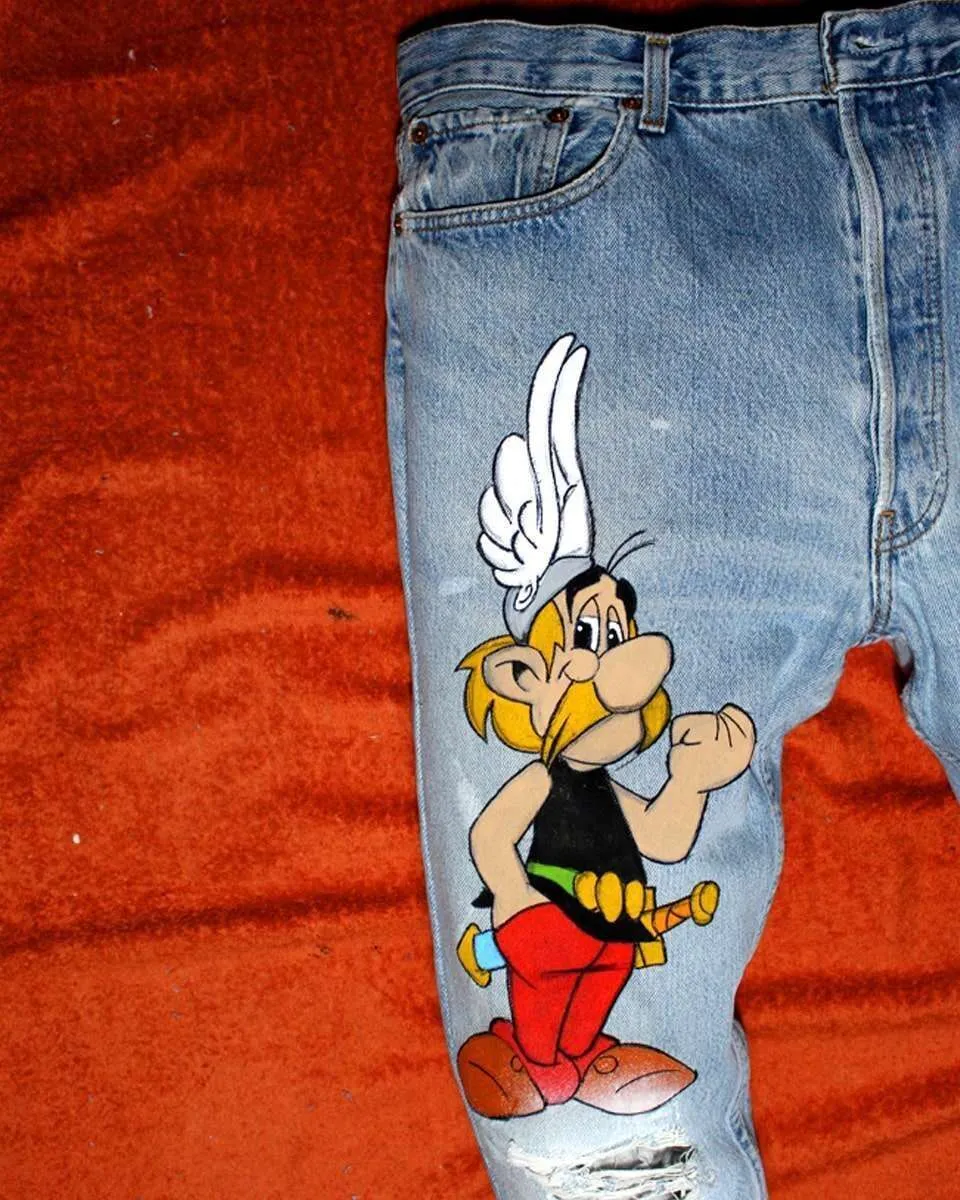 Never Say Never Levi's Vintage Jeans Asterix Obelix