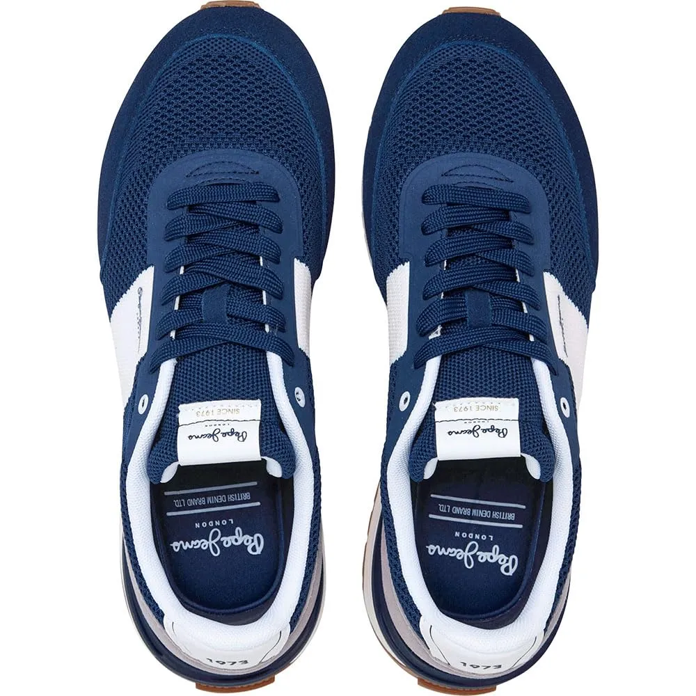 Pepe Jeans Buster Knit Sneakers Uomo Bianche memory foam