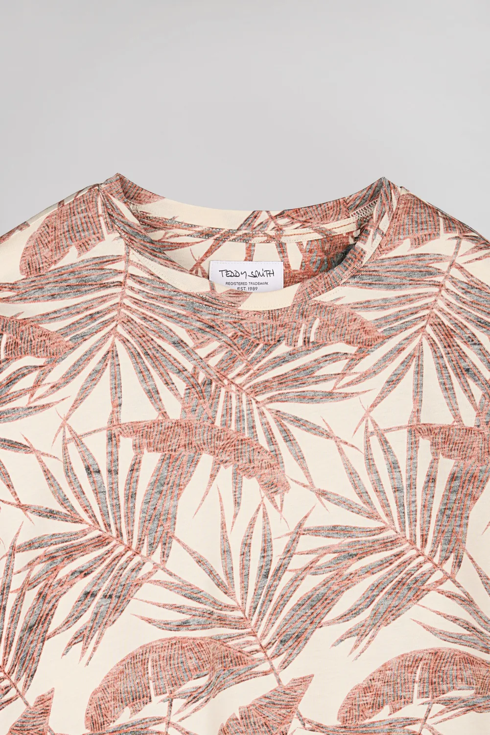 Teddy Smith T-Areski t-shirt floreale crema cotone