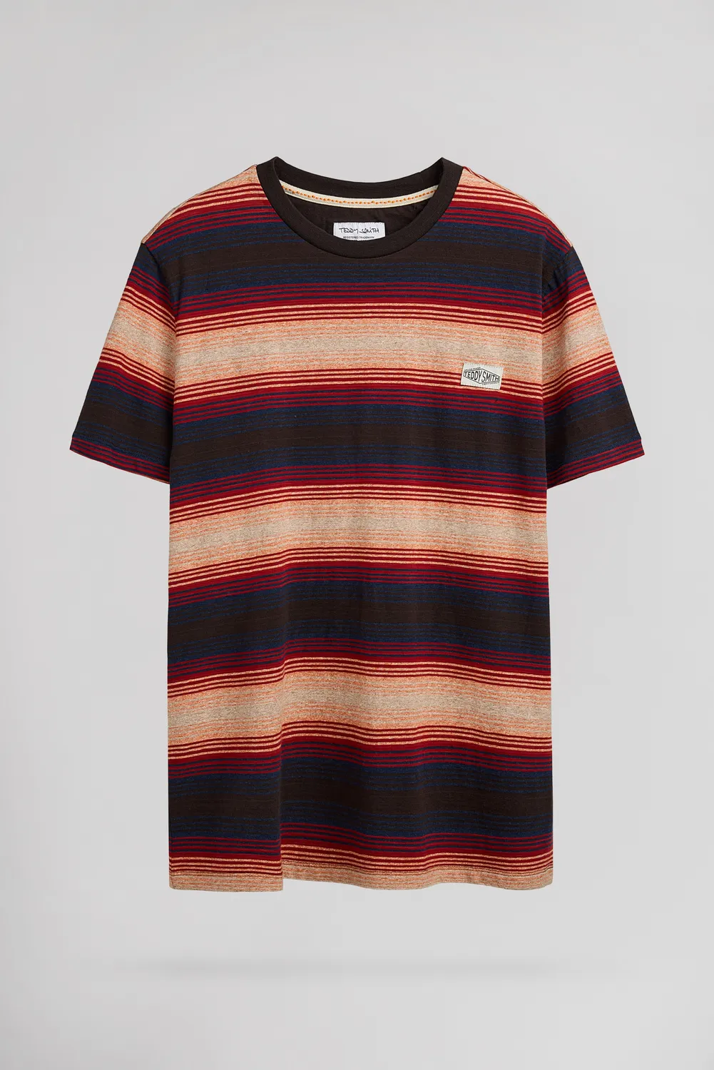 Teddy Smith T-Corey MC T-Shirt Uomo Marrone Scuro Worker