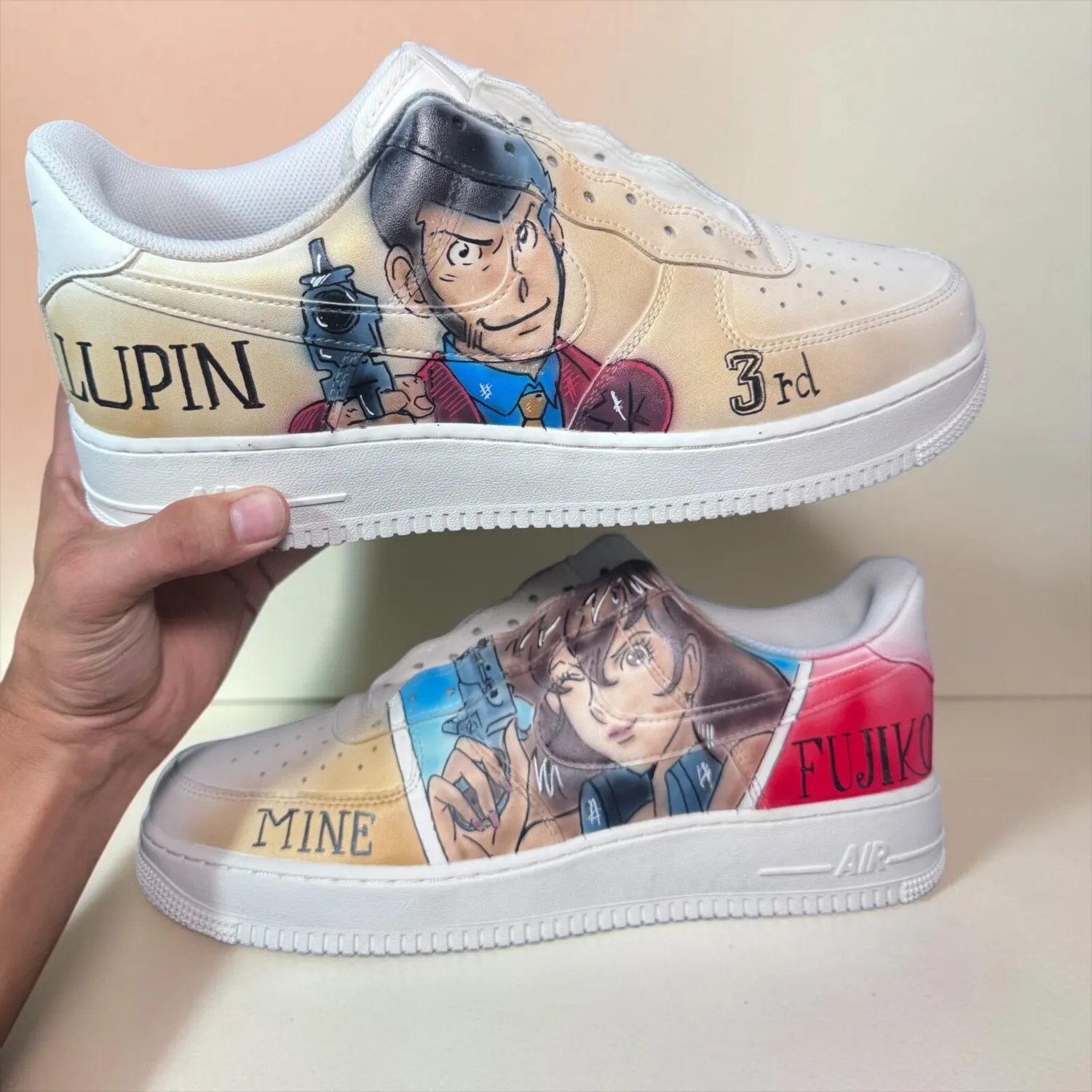 Never Say Never Nike Air Force 1 Lupin Margot sneakers