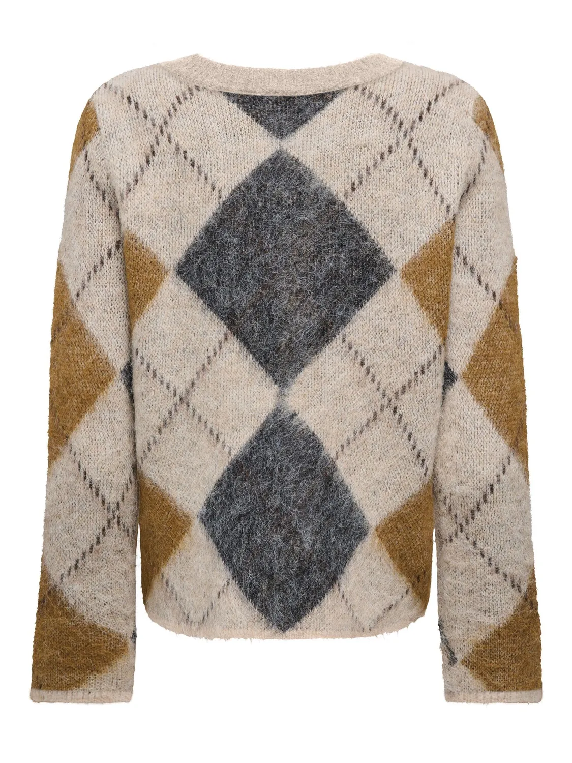 ONLY ONLNOEME pullover grigio spalle cadenti