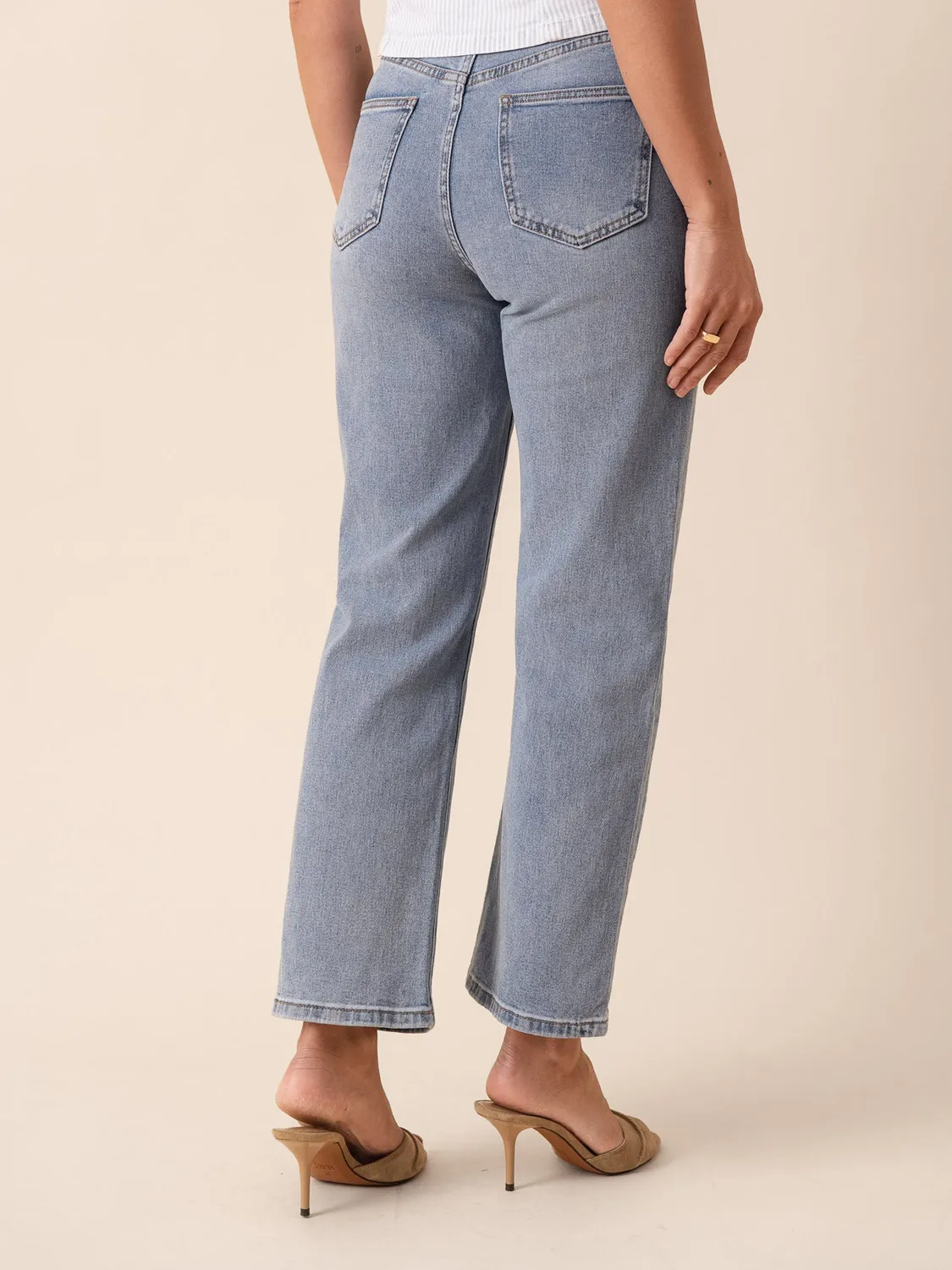 Oraije Solange jeans dritti azzurro chiaro