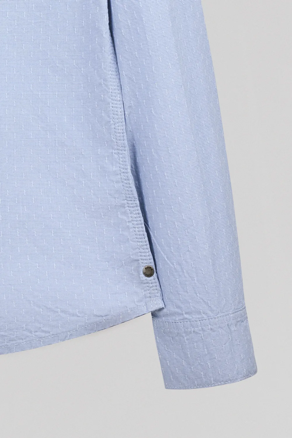 Teddy Smith C-Dobby ML Camicia Uomo Pastel Blue Cotone