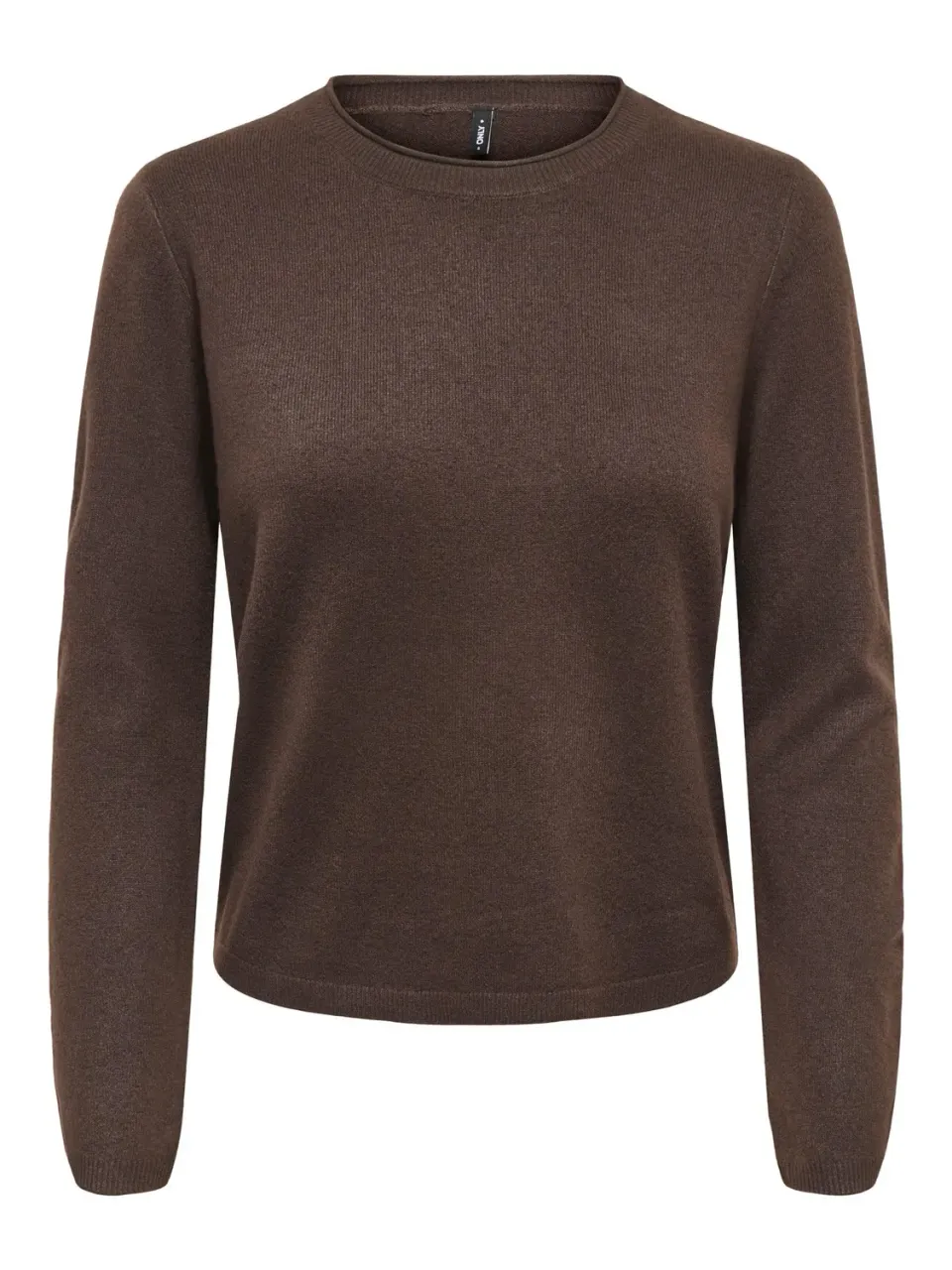 ONLY Onlloyal LS Oneck maglia marrone torta cioccolato