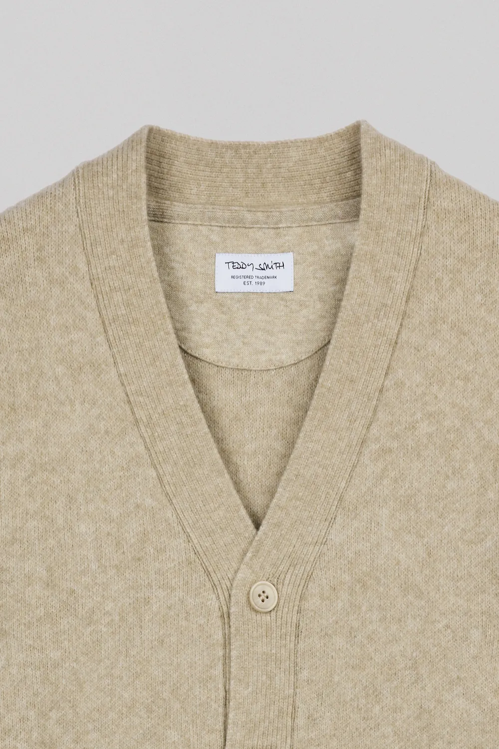 Teddy Smith G-Cruz Beige Chine gilet uomo bottoni