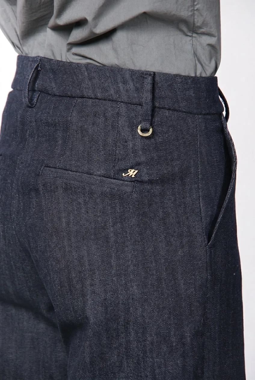 Mason's New York Studio pantalone chino donna straight blu navy