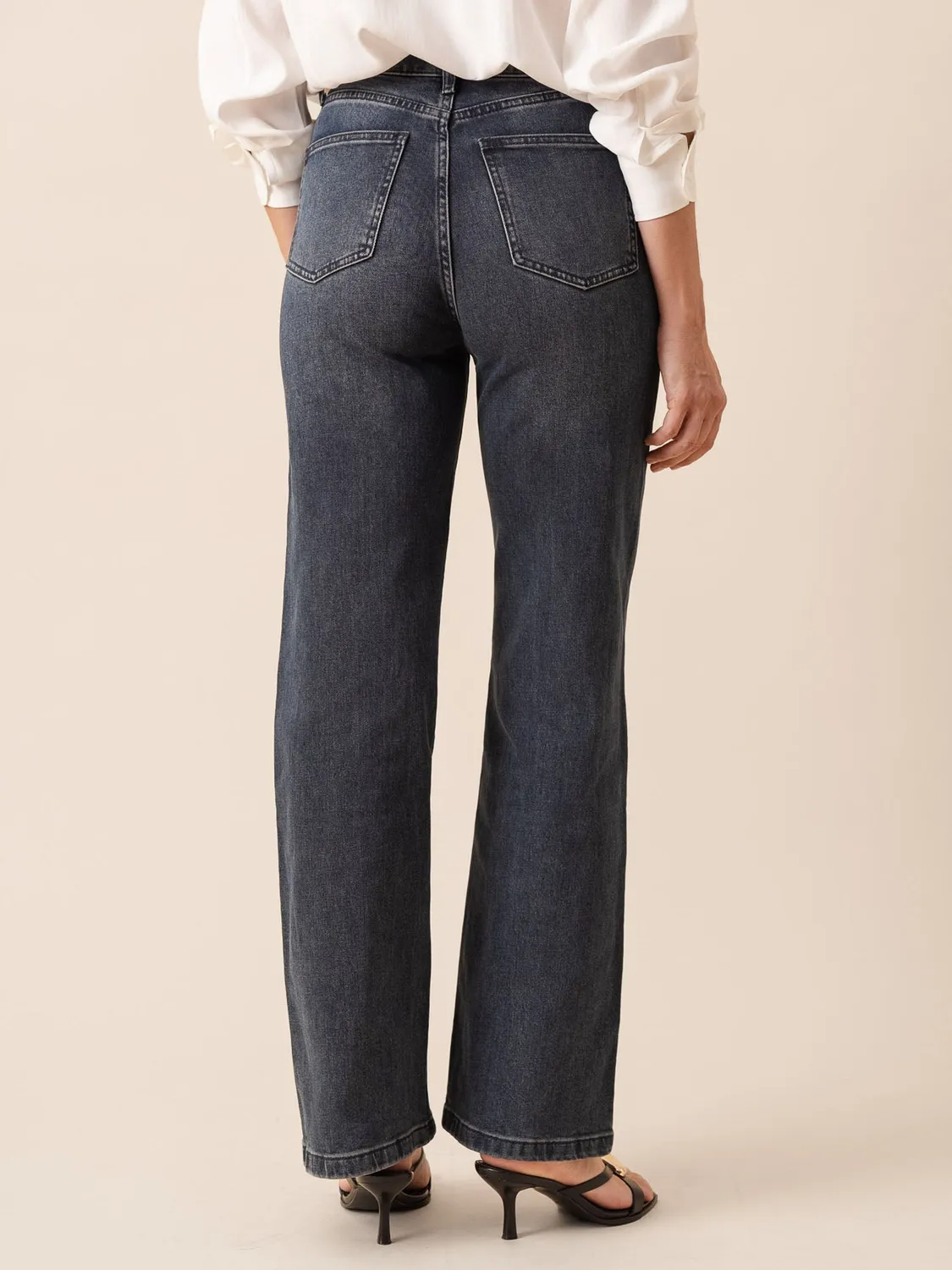 Oraije Barbara jeans dritti grigio blu per alte