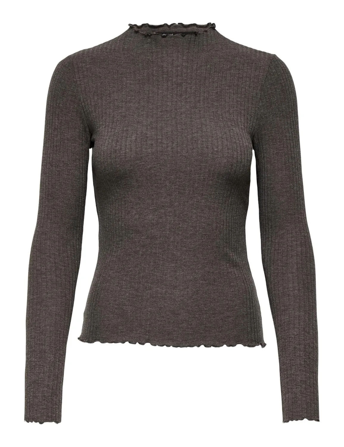 ONLY Onlemma maglietta maniche lunghe collo alto jersey