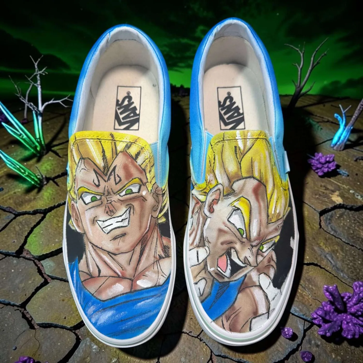Vans Slip-On Vegeta sneakers dipinte a mano