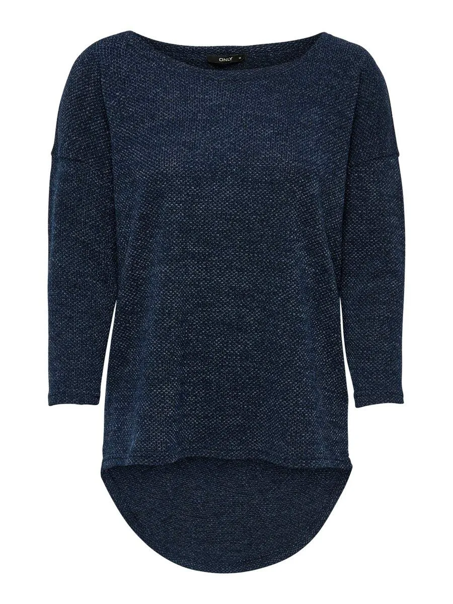ONLY Onlalba top donna manica lunga nero
