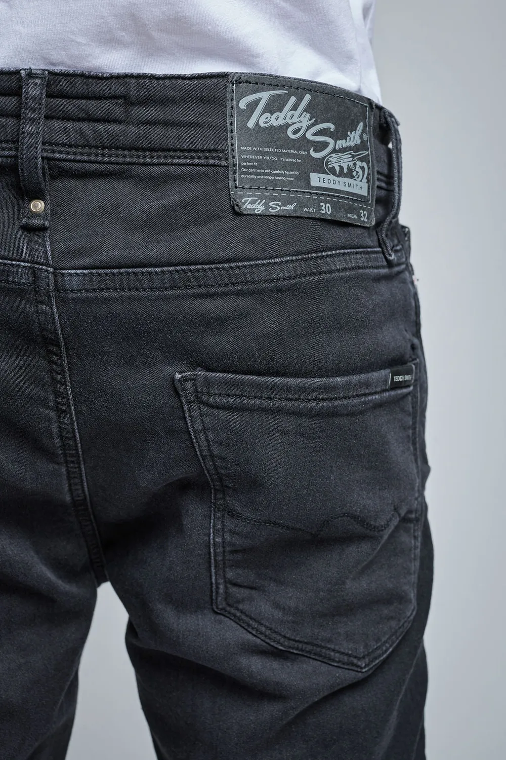 Teddy Smith Reeple Rock jeans uomo nero L32 regular slim
