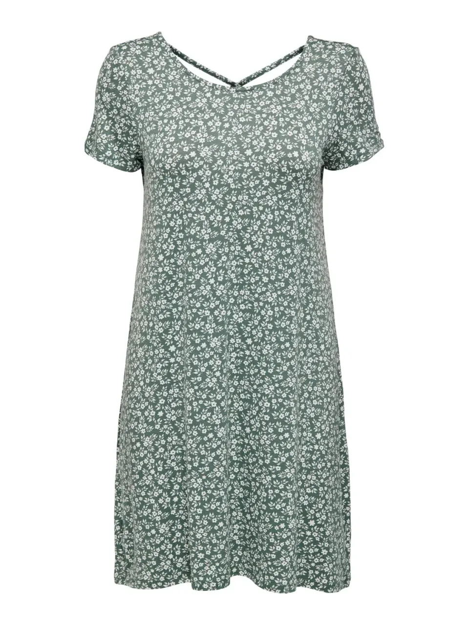 ONLY Onlbera Back Lace Up S/S Dress Jrs Noos vestito schiena allacciata