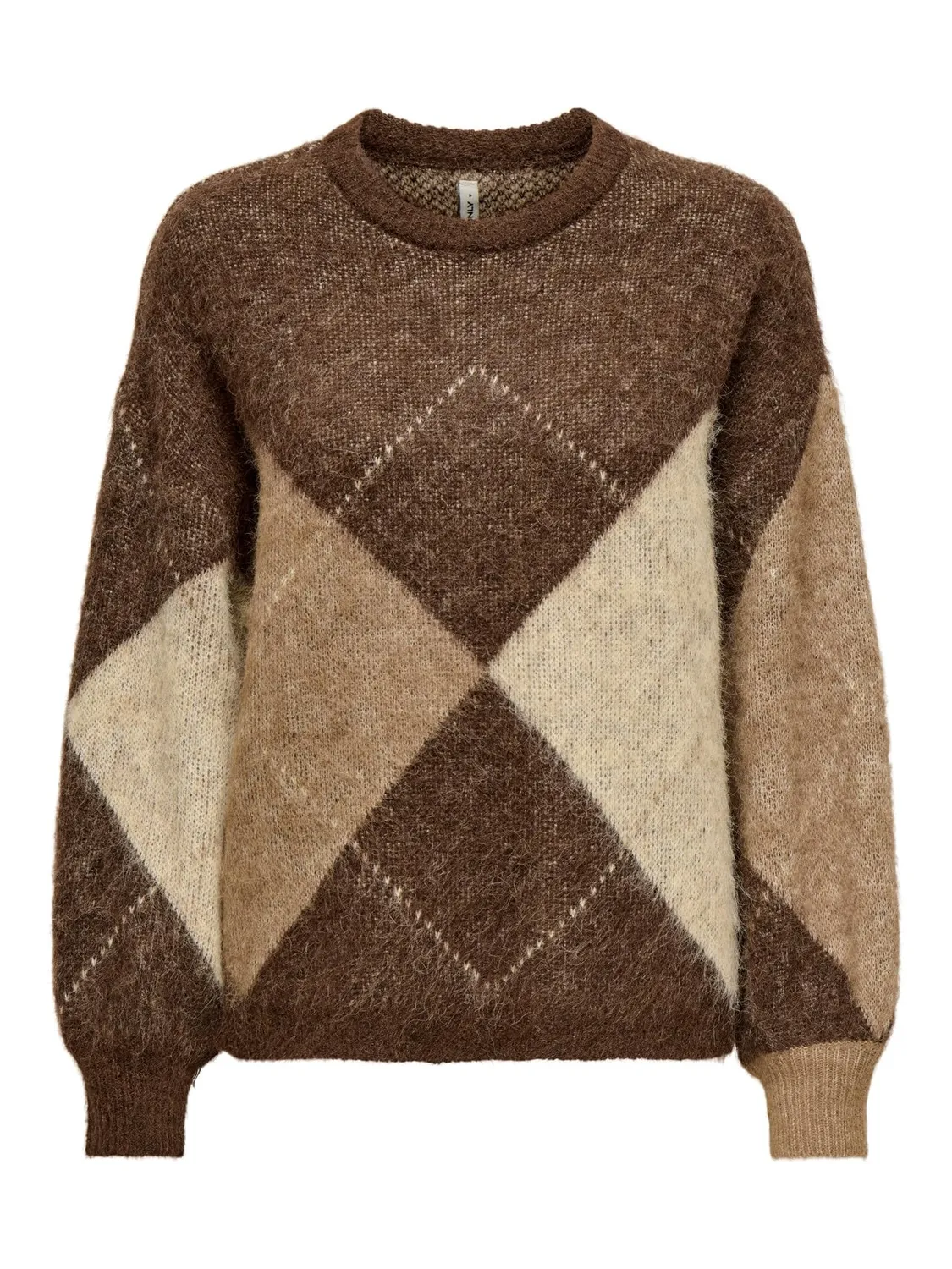 ONLY Onlnoeme Jq LS Life O-Neck Knt maglione jacquard