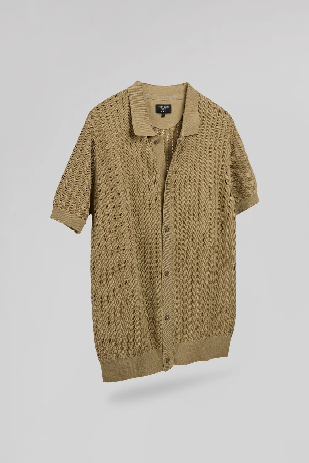 Teddy Smith C-Darley MC camicia kaki uomo
