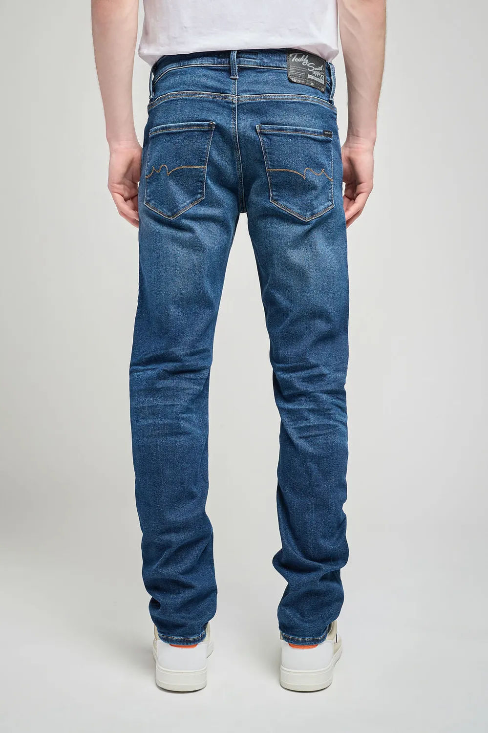 Teddy Smith Rock Dual Move Jeans Slim Blu Old Encre