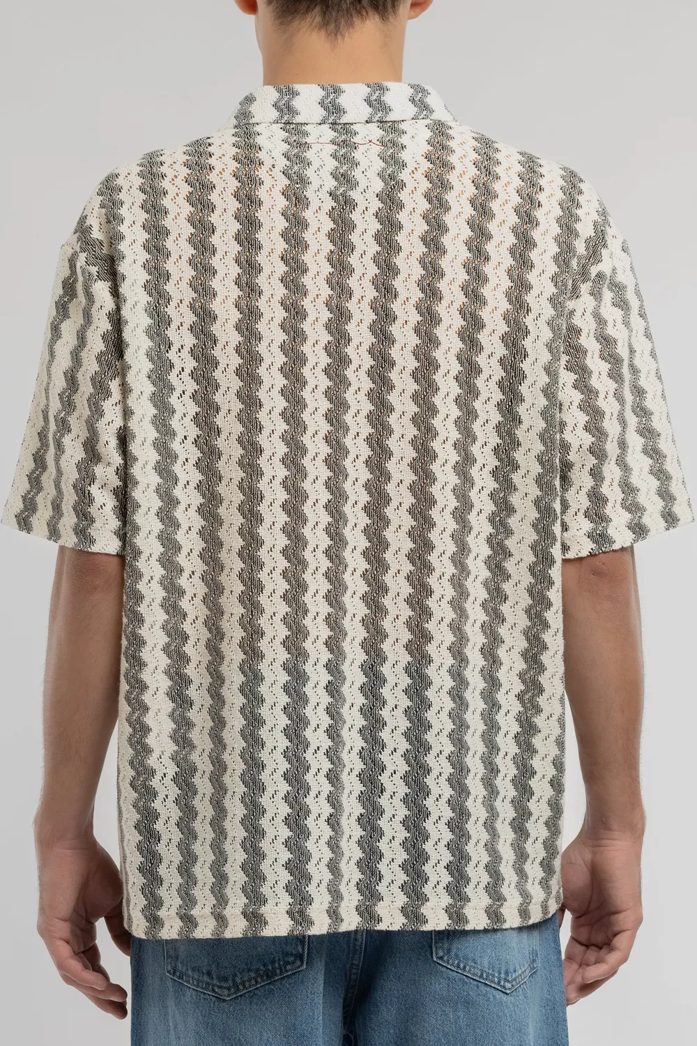 Teddy Smith P-Romario Polo Uomo Crema Zigzag Cotone