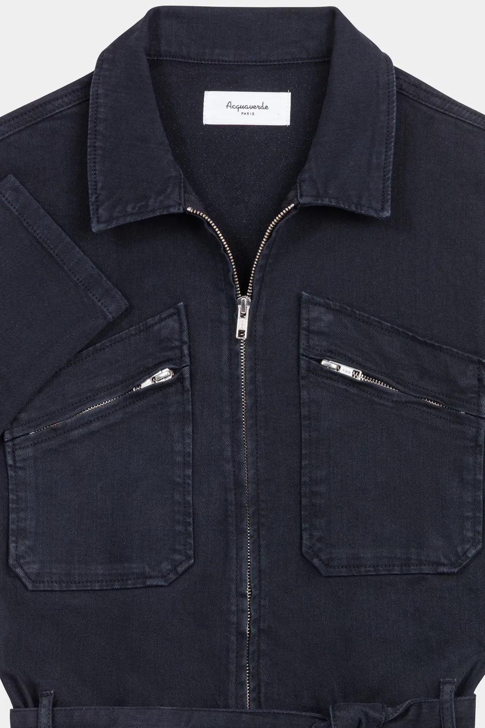 Acquaverde Liv tuta worker Black Stone slim cintura
