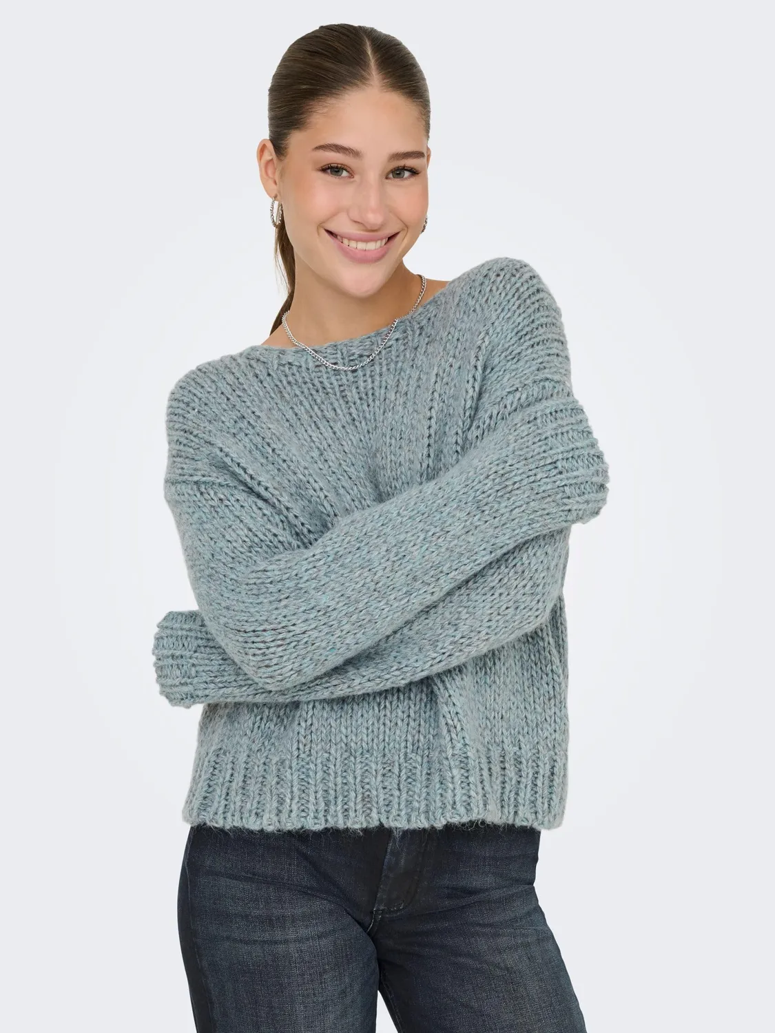 ONLY Onlmille pullover taglia L girocollo
