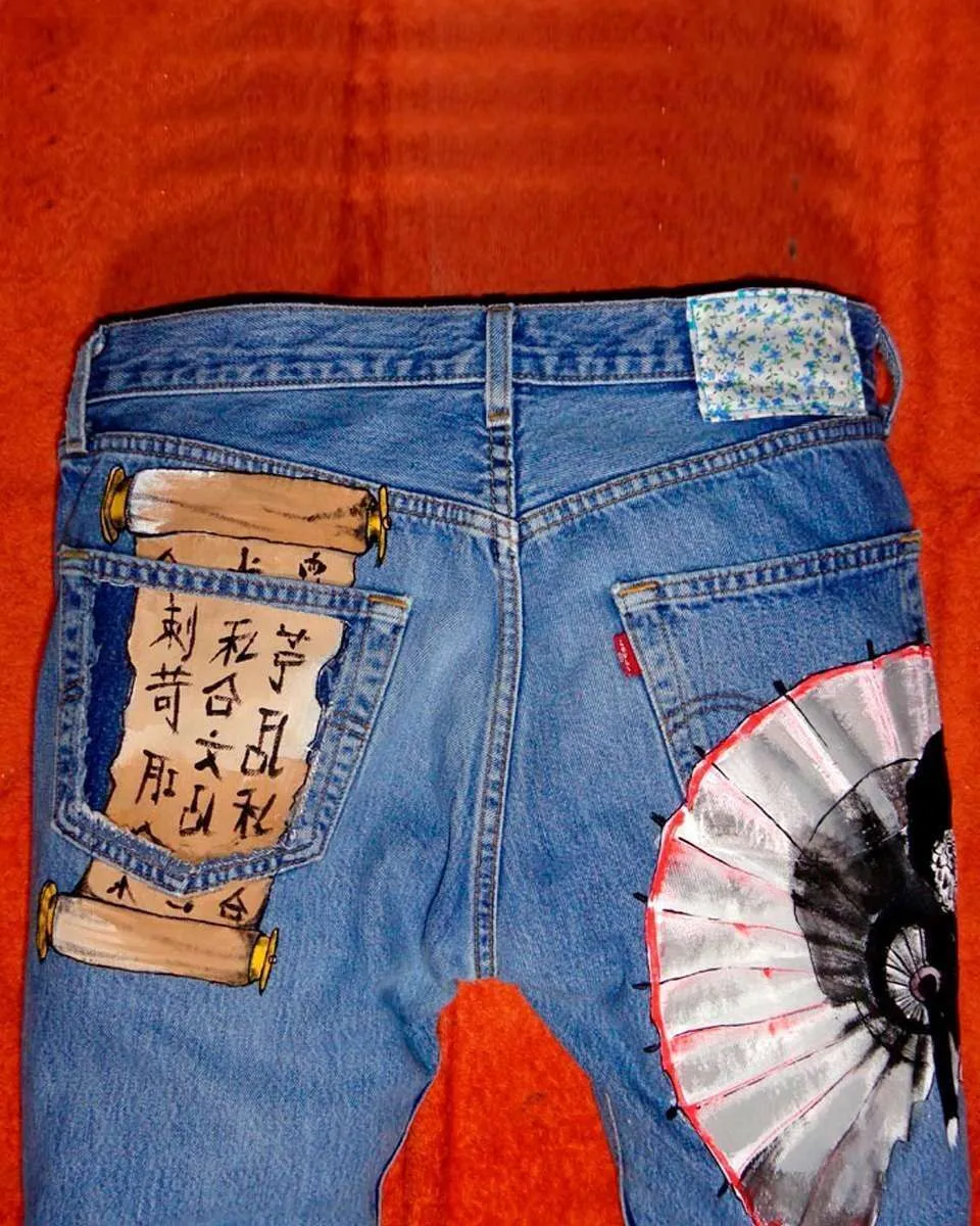 Never Say Never Levi's Vintage Jeans Geisha Pergamena
