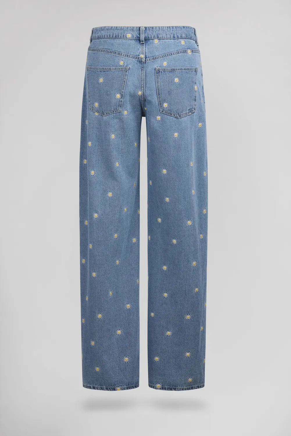 Teddy Smith Tomboy jeans dritto Flower ricamo donna