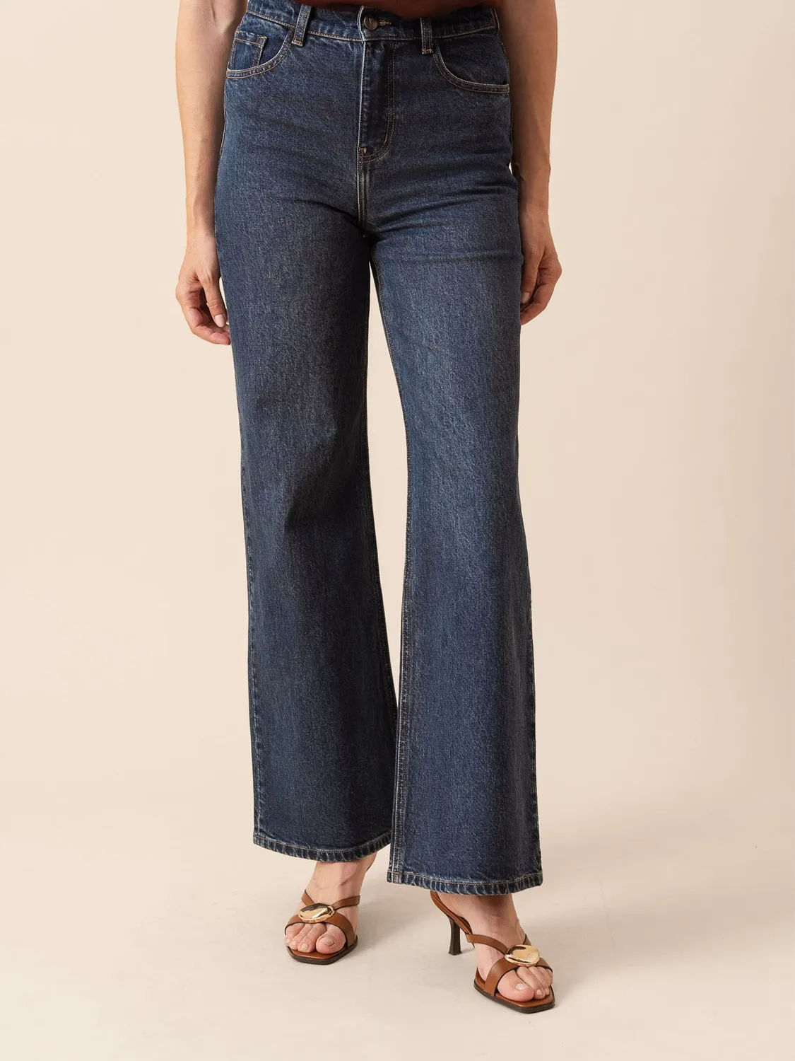 Oraije Gabriel jeans wide blu gamba larga