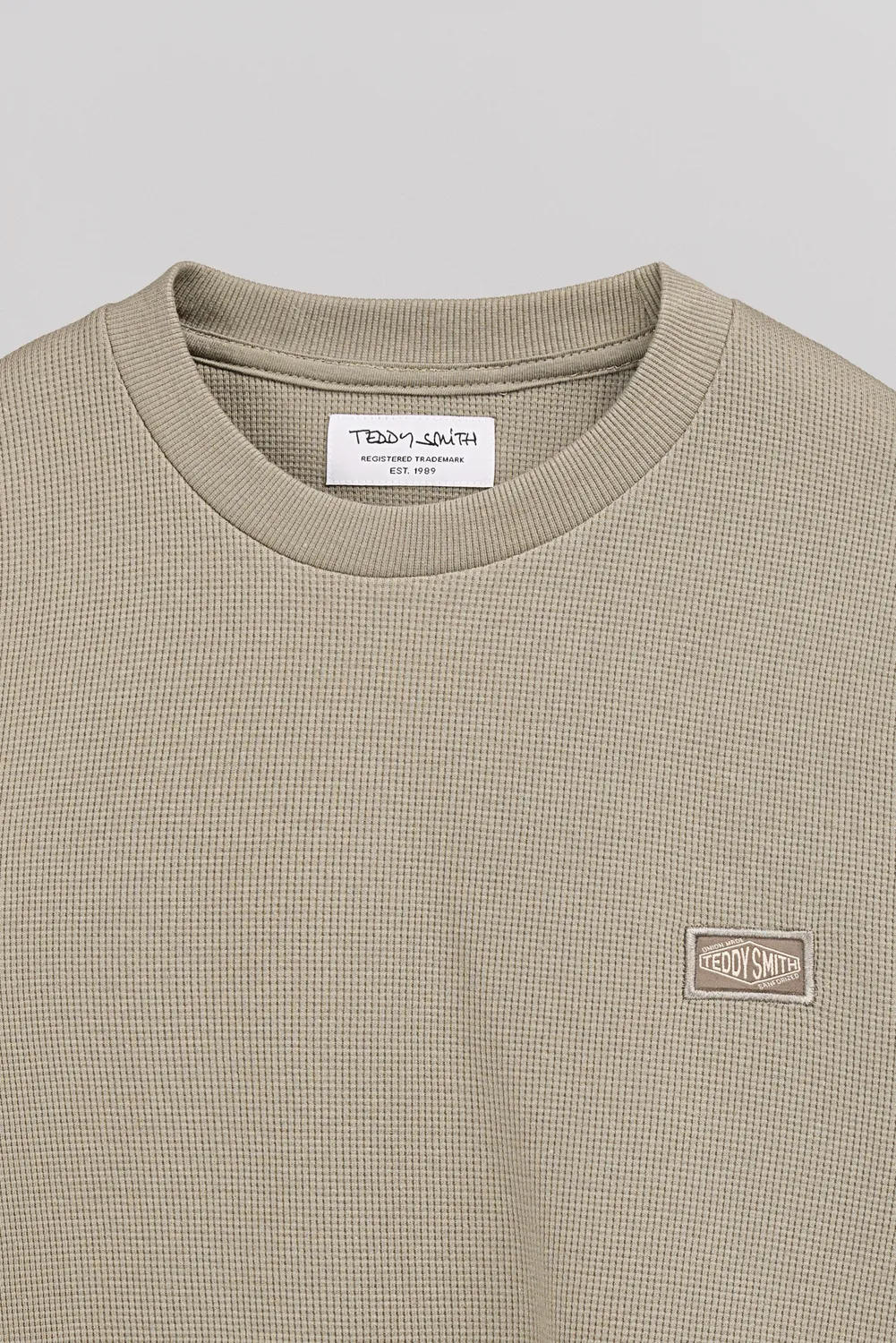Teddy Smith T-Waffle ML t-shirt kaki waffle