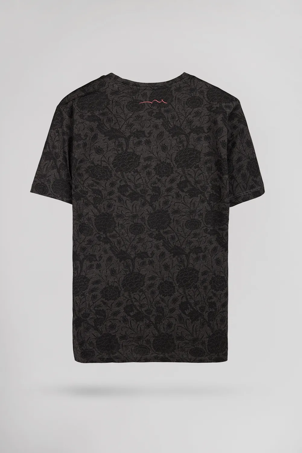 Teddy Smith T-Areski maglietta uomo nero melange girocollo