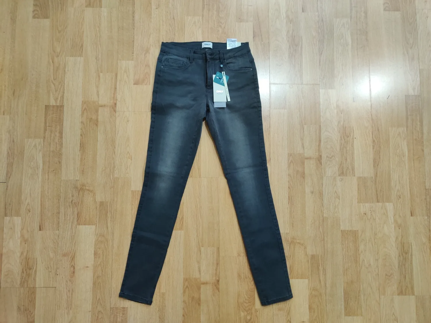 Only Onlroyal HW Skinny Pocket Cut Ext jeans donna nero