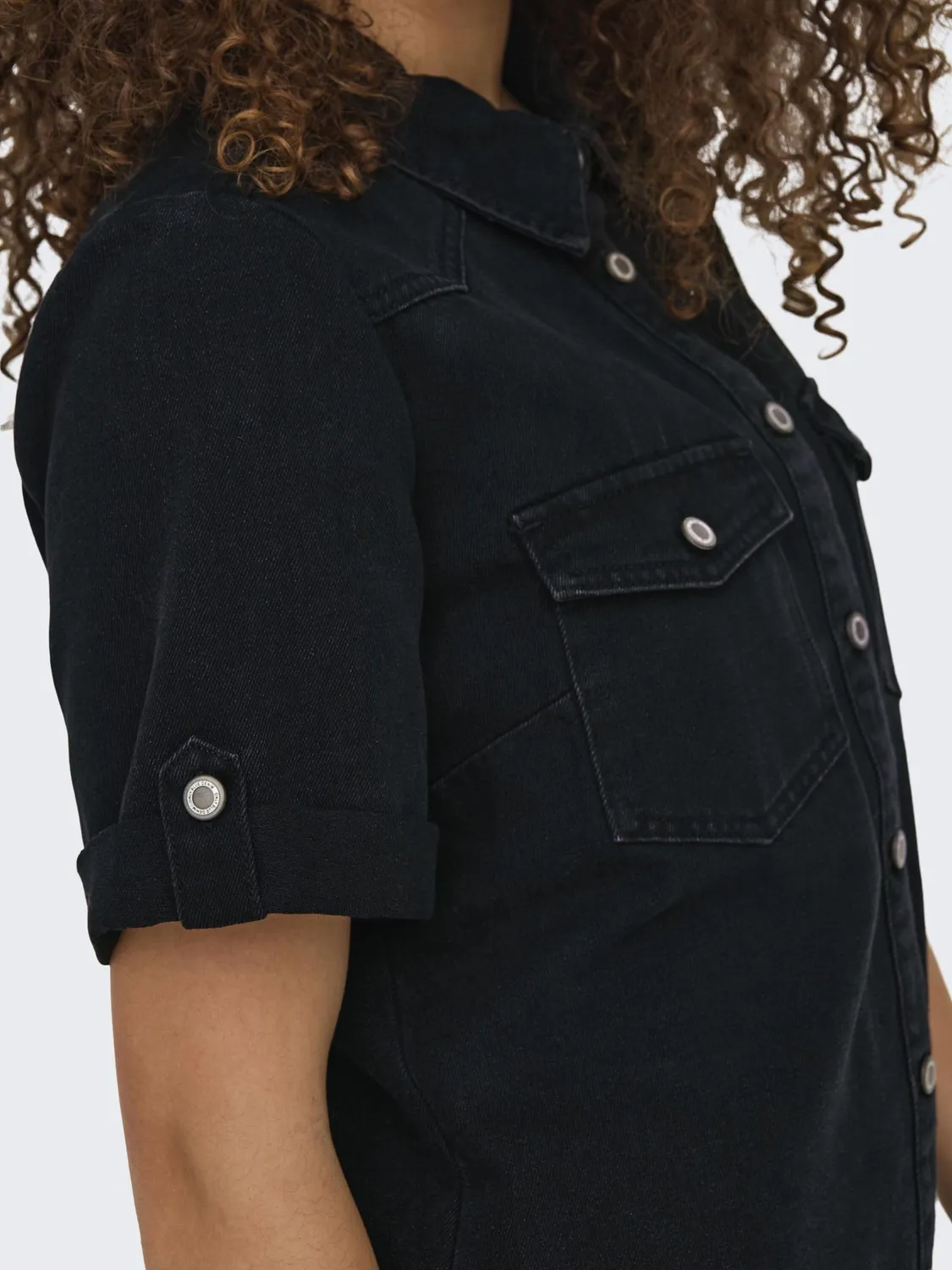 Only Onllisa vestito corto denim donna blu