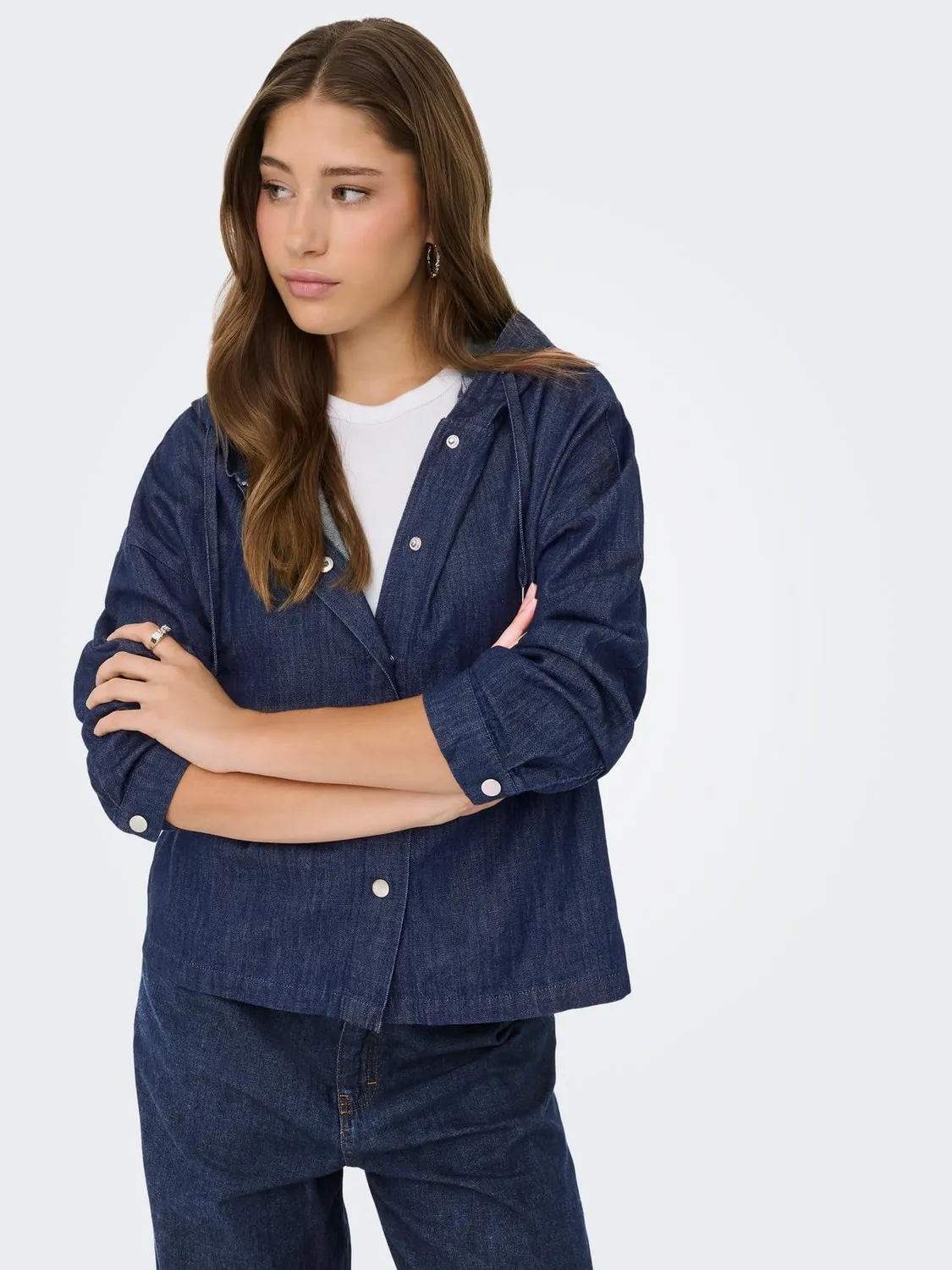 ONLY Onllizzy camicia jeans L denim donna