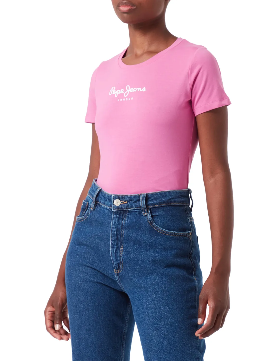 Pepe Jeans New Virginia t-shirt donna bianca slim