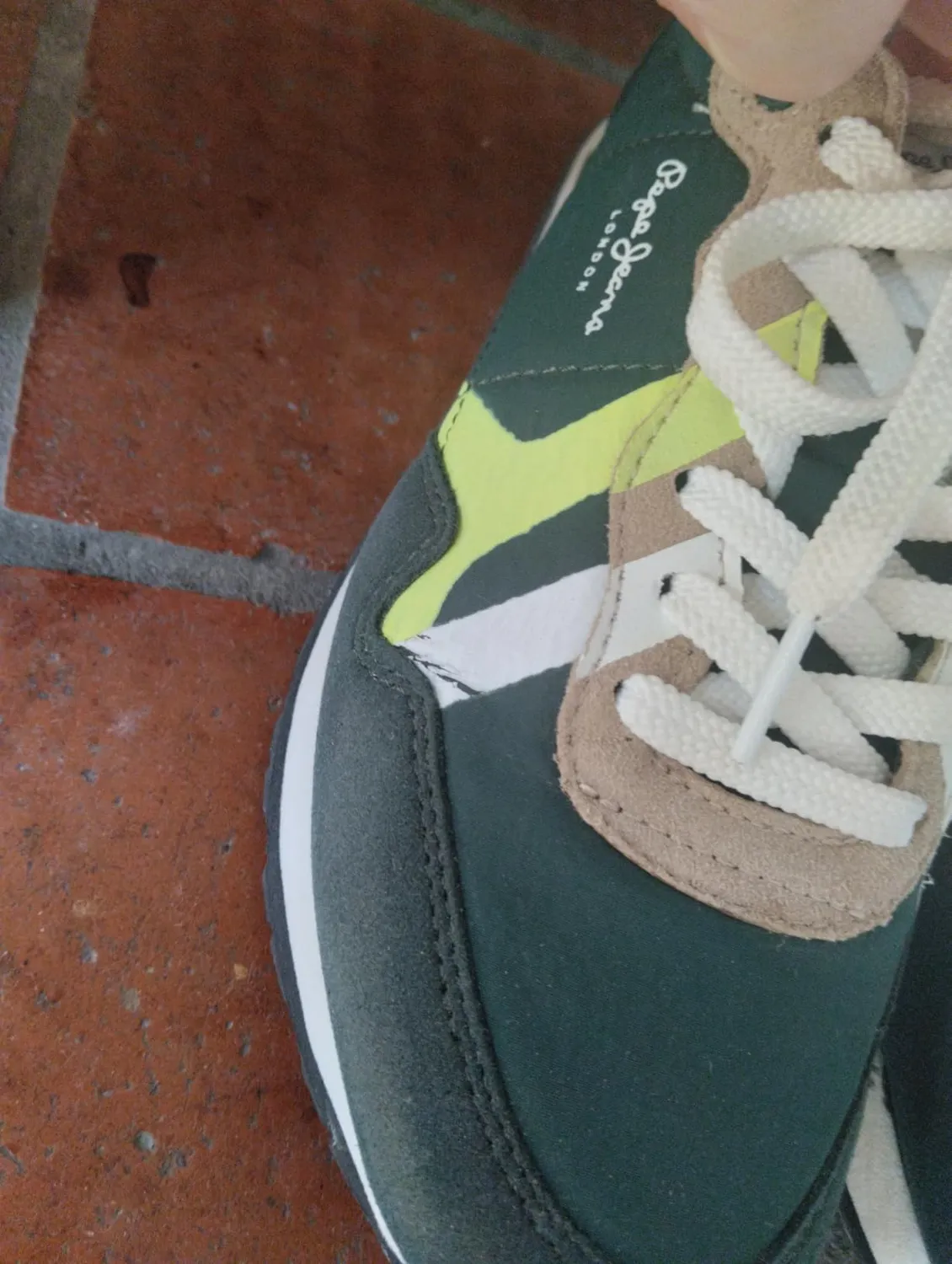 Pepe Jeans Brit Rump B sneakers bambino verde suola gomma