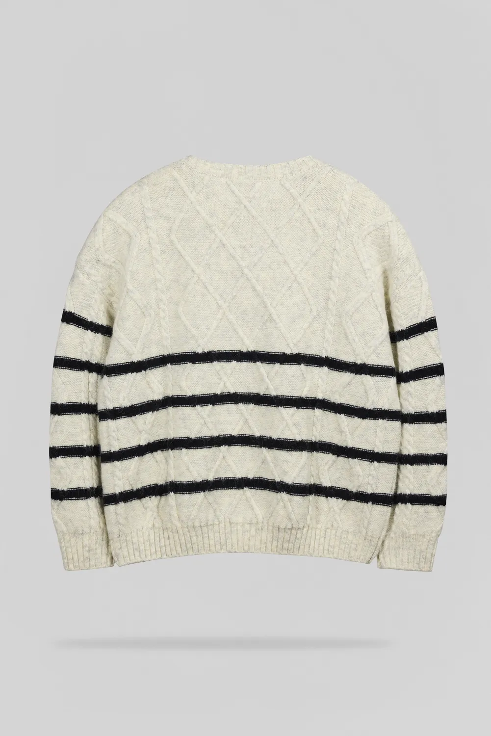 Teddy Smith P-Pola pullover oversize trecce avorio donna