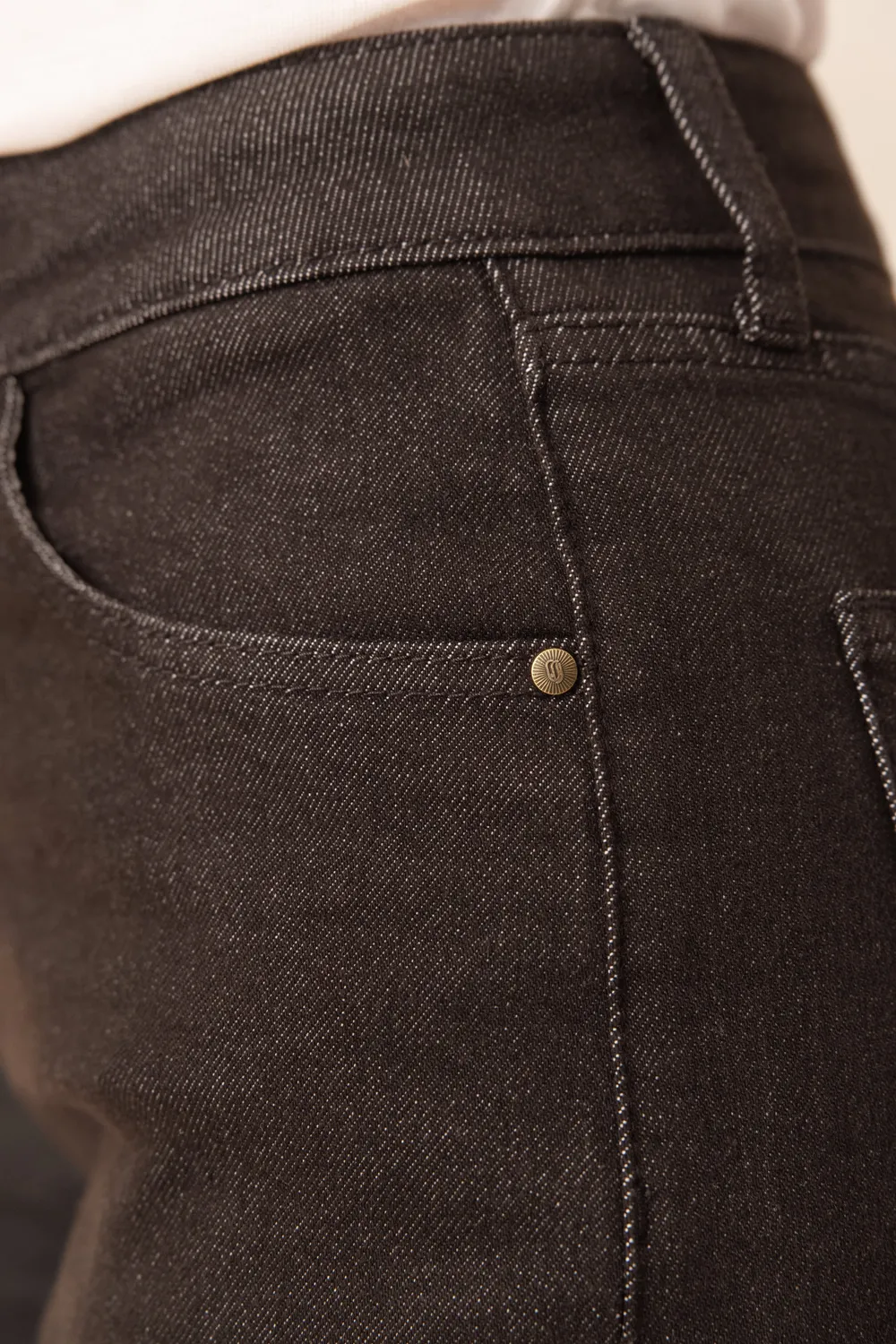Oraije Mia jeans momfit cioccolato
