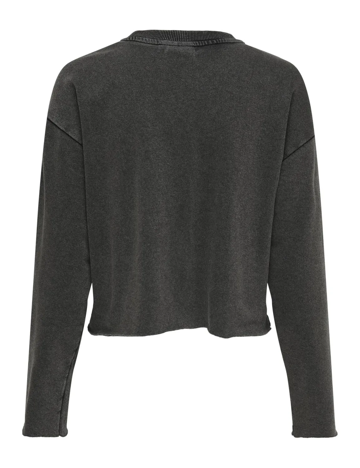 ONLY Onllucinda L/S Flowers O-Neck Ub Swt felpa nera