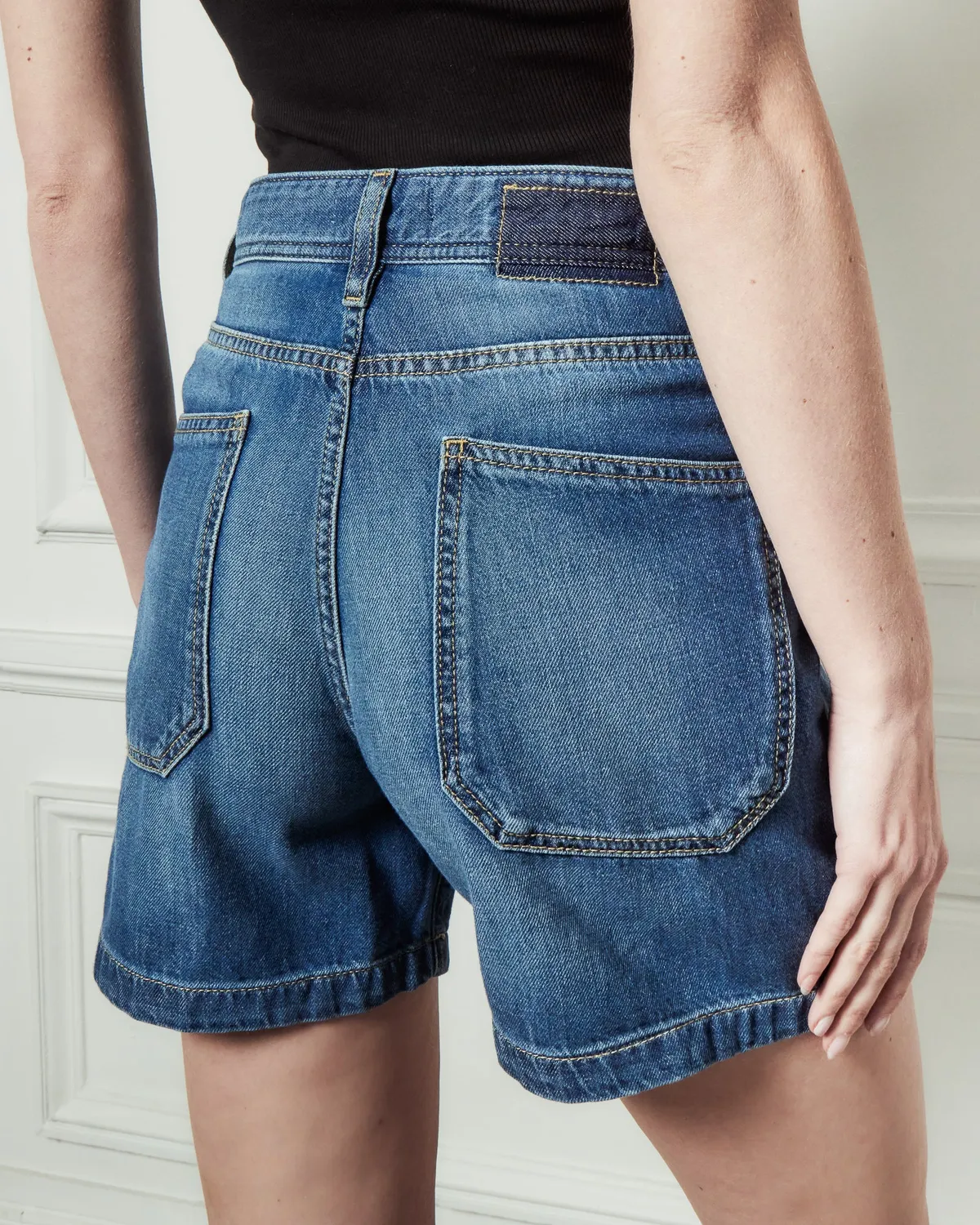Acquaverde Mary shorts cargo Worn vita alta