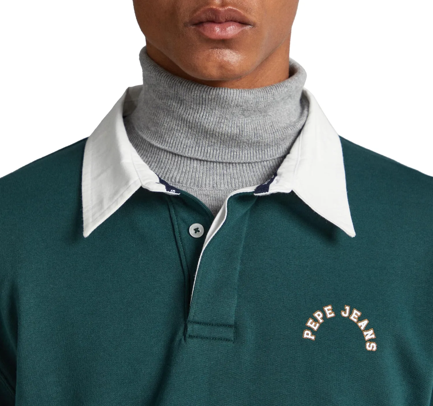 Pepe Jeans Turner felpa uomo L collo polo twill