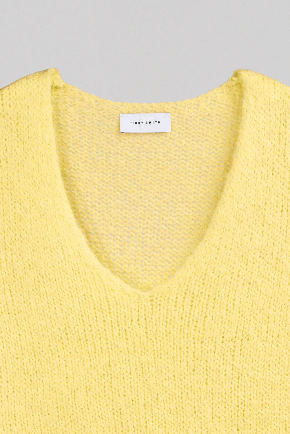 Teddy Smith P-Molia Pull Smanicato Giallo Citron Donna