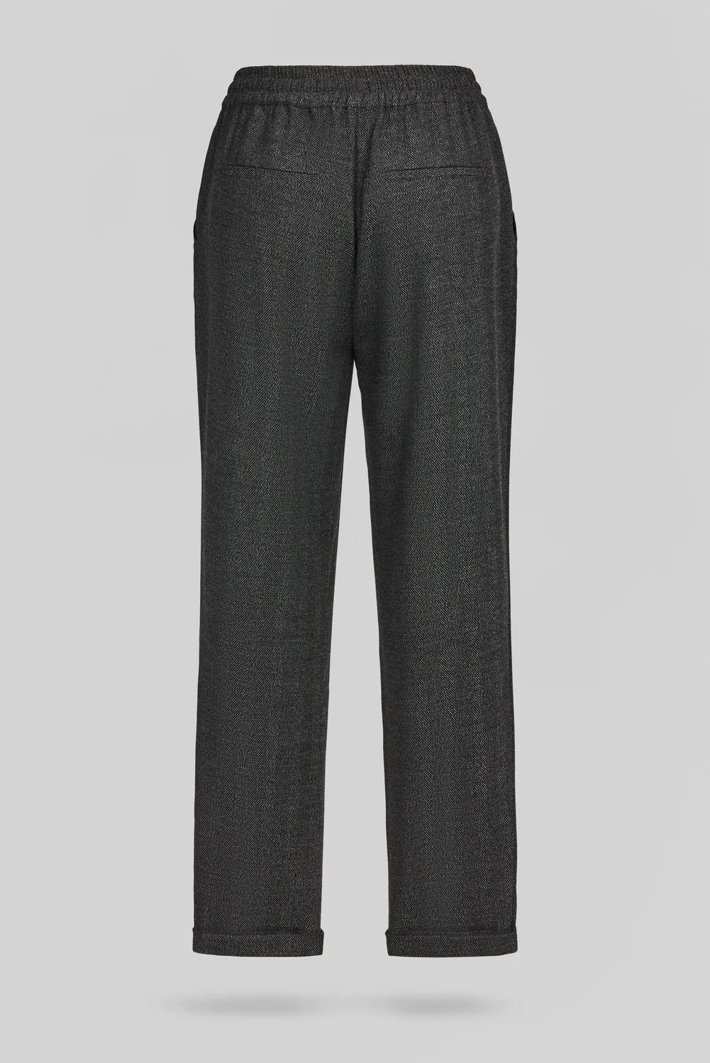 Teddy City pantalone donna mélange black viscosa