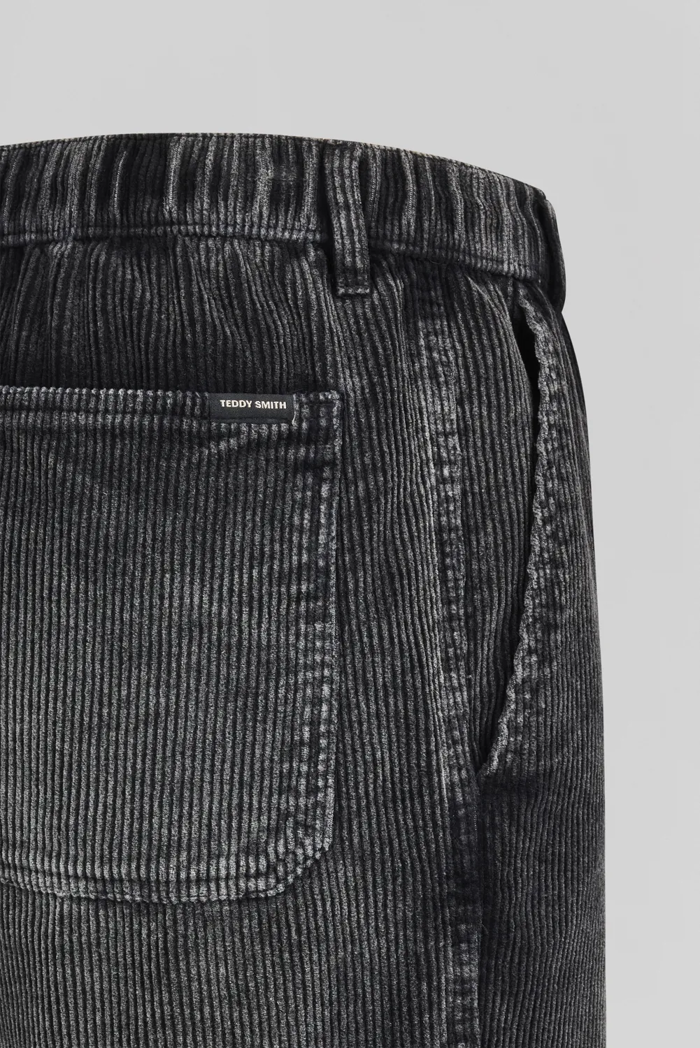 Teddy Smith P-York Velvet pantaloni uomo Black Used cotone