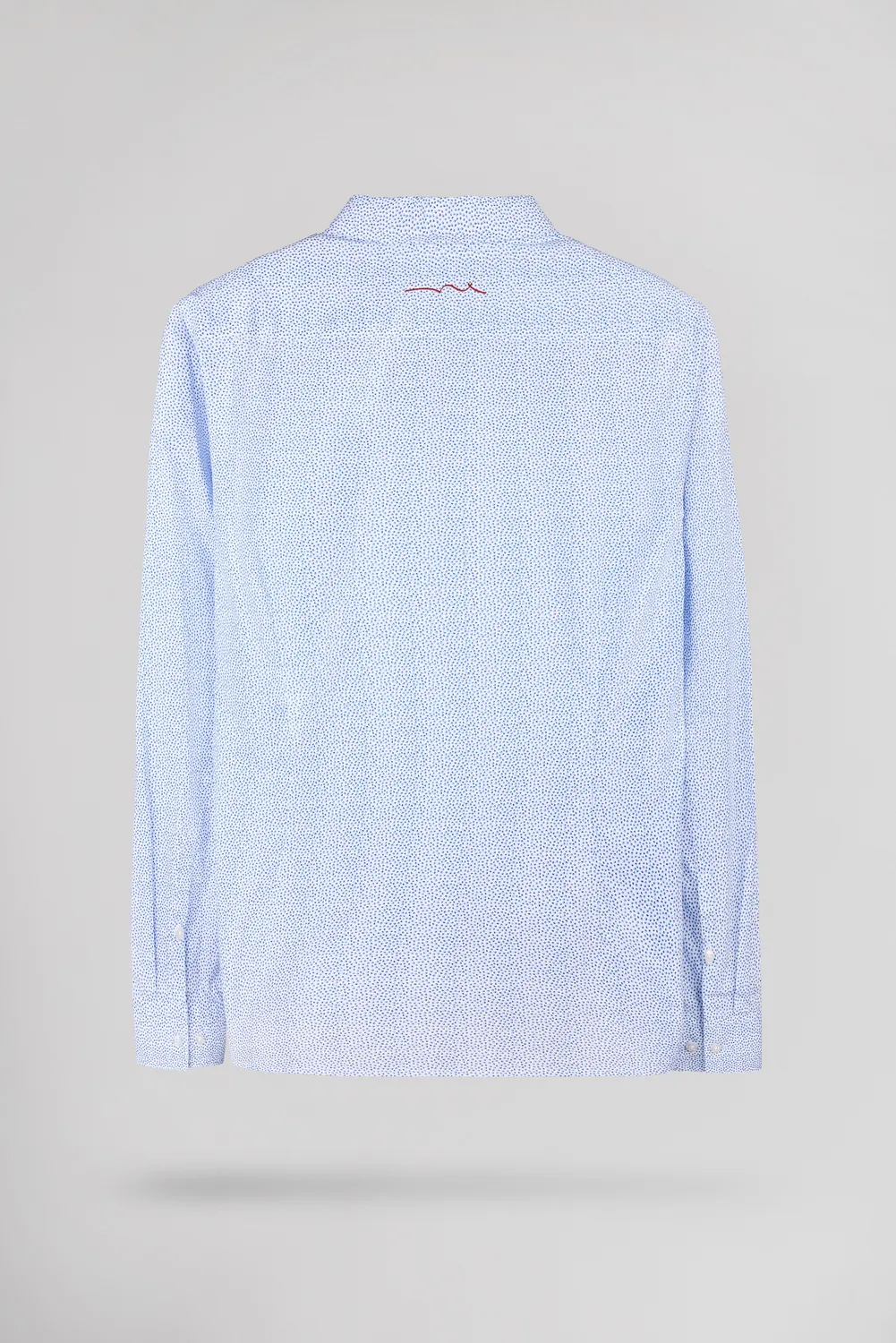 Teddy Smith Carton ML Camicia Bianca Micro Dots Cotone