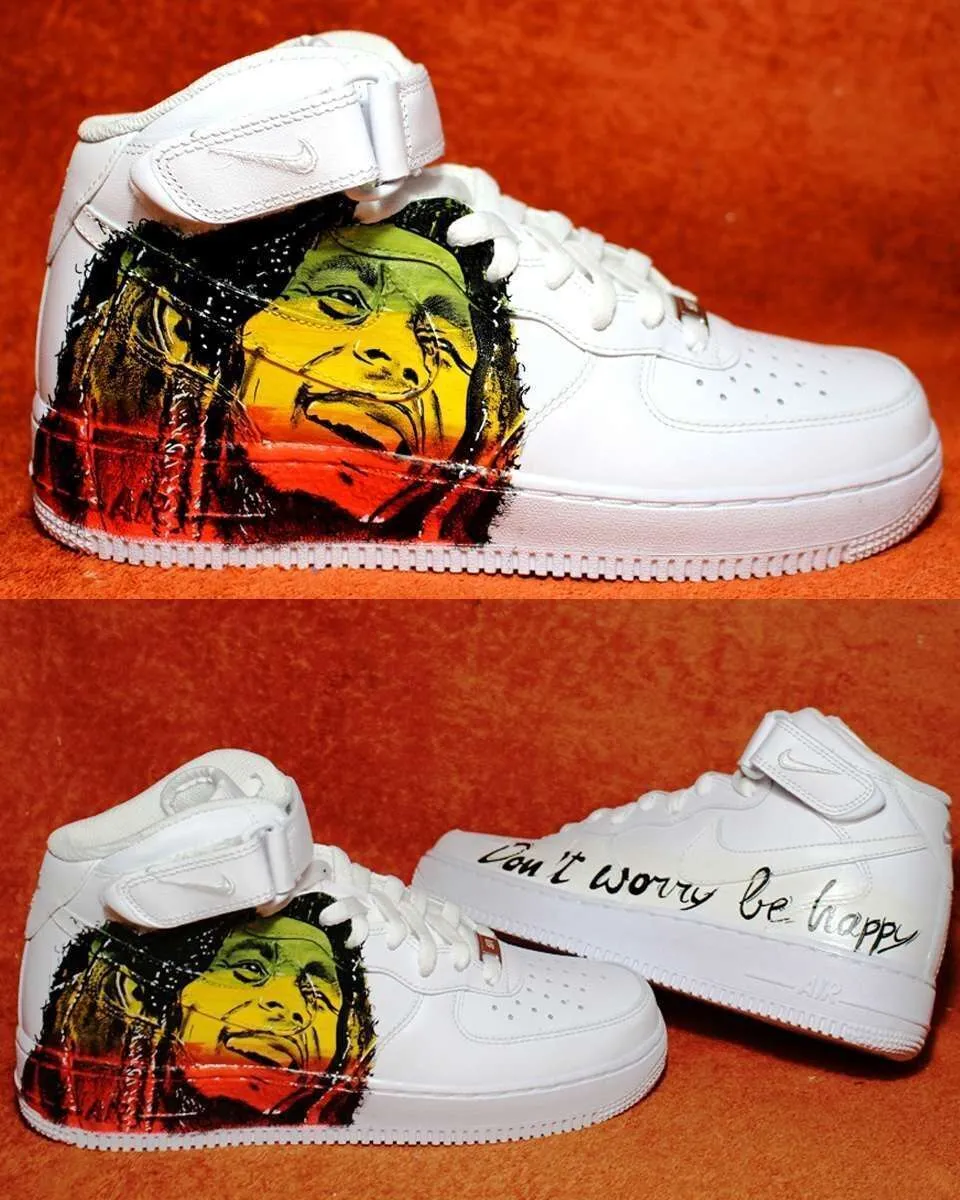 Nike Air Force 1 High Bob Marley sneakers personalizzate