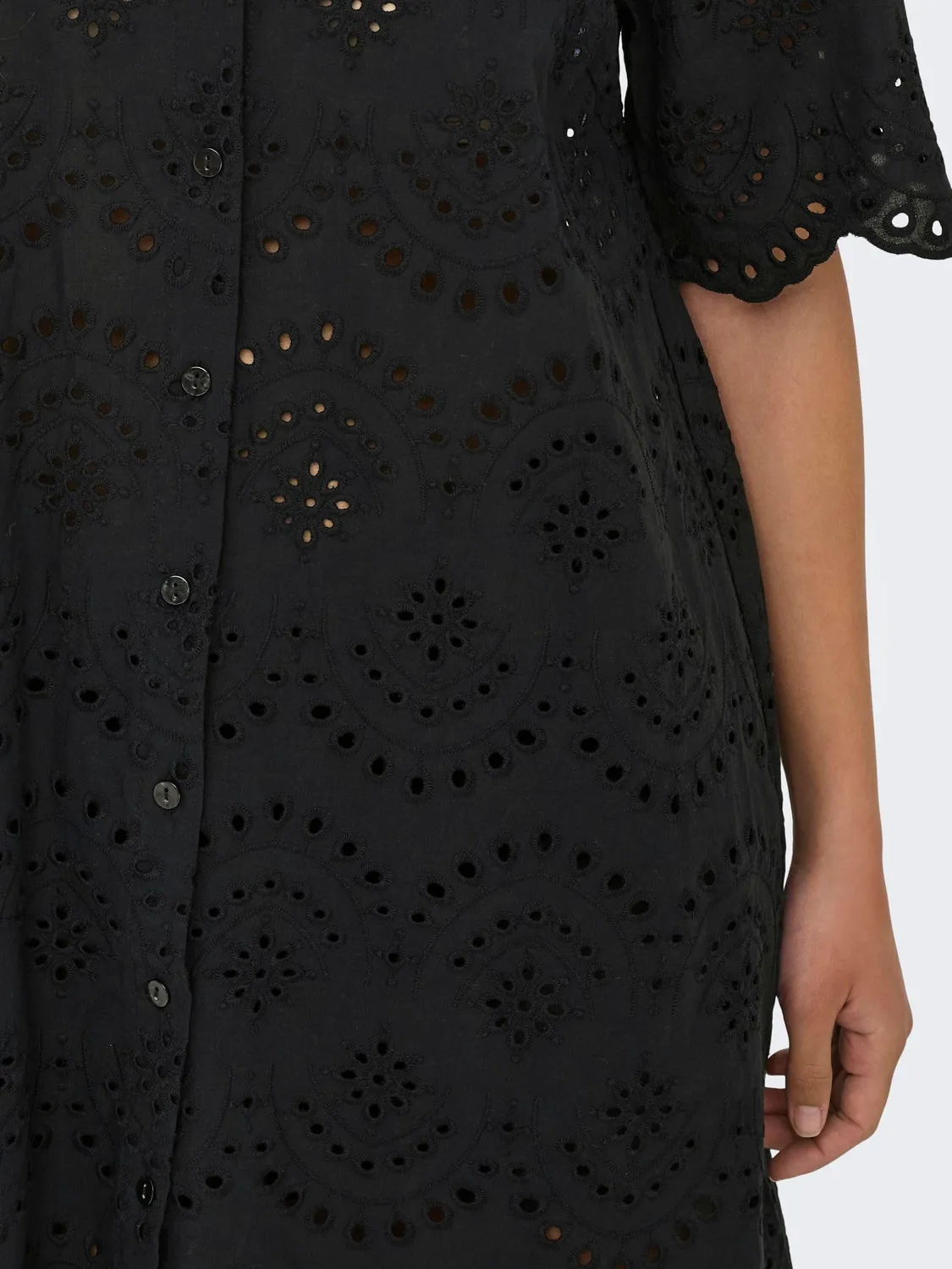 ONLY Onlvalais Vestito Corto Nero Leggero